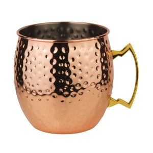 Paderno – cooler pojemnik na lód Moscow Mule 3 l stal nierdzewna miedziany młotkowany
