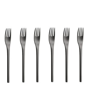 WMF Nordic Gun Metal widelczyki do ciasta 16,4 cm 6 szt