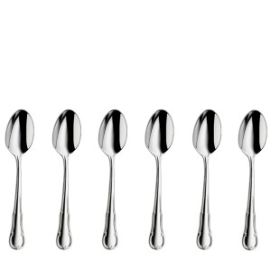 WMF Barock łyżeczka do herbaty kawy 13,6 cm Cromargan 6 szt