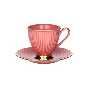 Chodzież – Dalia Koral filiżanka 250 ml ze spodkiem dekoracja GZ04