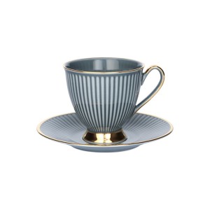 Chodzież – Dalia Grafit filiżanka 250 ml ze spodkiem dekoracja GZ08