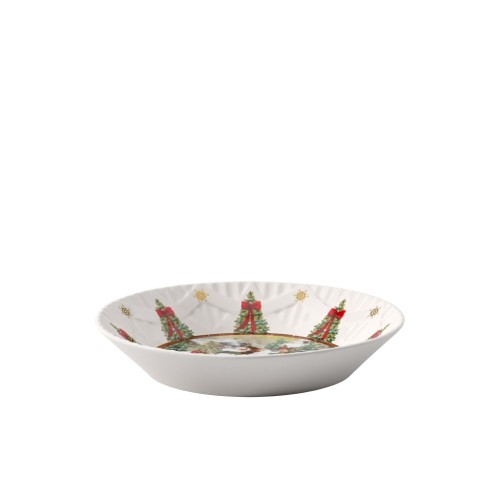 Villeroy & Boch Toy’s Fantasy miseczka Bałwan i Dzieci 25 cm 430 ml na białym tle
