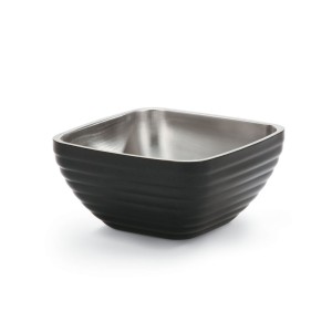 Pujadas Vollrath termoizolacyjna miska misa kwadratowa czarna 3L