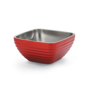 Pujadas Vollrath termoizolacyjna miska misa kwadratowa czerwona 3 L