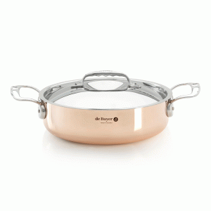 De Buyer - prima matera miedziany garnek niski z pokrywą 3,1 L