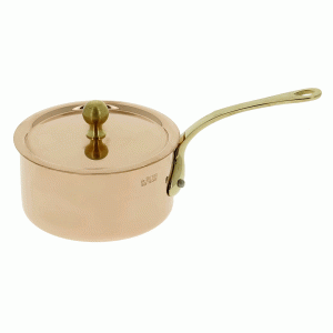 De Buyer - Inocuivre miedziany rondelek z pokrywą 300ml 9 cm