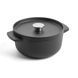 KitchenAid Cast Iron czarny garnek żeliwny 22 cm 3,3 L