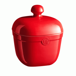 Emile Henry słoik na ciasteczka 2 l czerwony