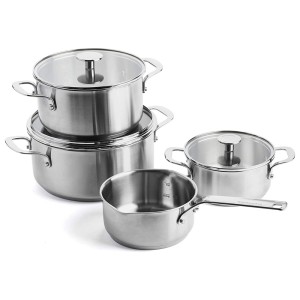 KitchenAid Stainless Steel zestaw garnków stalowych 7el