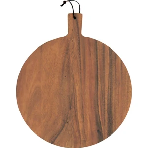 Schonwald PlayGround Taca okrągła do serwowania z drewna akacjowego z uchwytem Ø35cm
