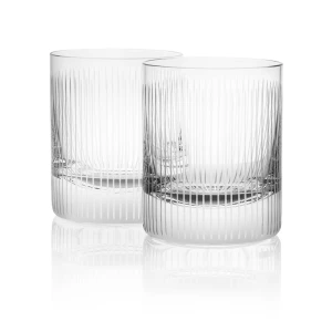 Amber Glass zestaw dwóch szklanek do whisky 300 ml.