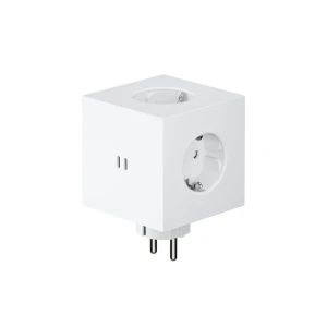 Avolt Rozszerzacz gniazd Square 2 z podwójnym USB-C 30 W opalizująca biel