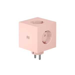 Avolt Rozszerzacz gniazd Square 2 z podwójnym USB-C o mocy 30 W - różowy