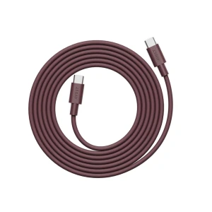 Avolt Kabel 1 USB C do ładowania USB C 2 m - BAUHAUS bordowy