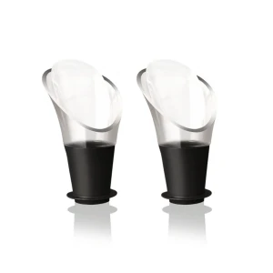 VacuVin serwer do wina Crystal Black 2 szt