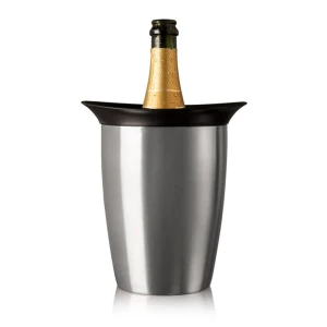 VacuVin elegancki cooler do szampana ze stali nierdzewnej