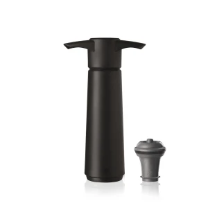 VacuVin zestaw do próżniowego zamykania wina Wine Saver Czarny (1 pompka + 1 korek)