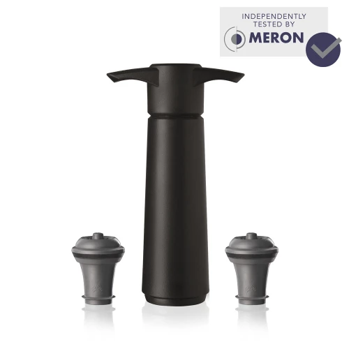 09814606 Wine Saver Black (1 Pump, 2 Stoppers) Main V1 Meron.jpg