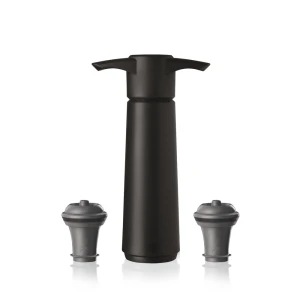 09814606 Wine Saver Black (1 Pump, 2 Stoppers) Main V1.jpg