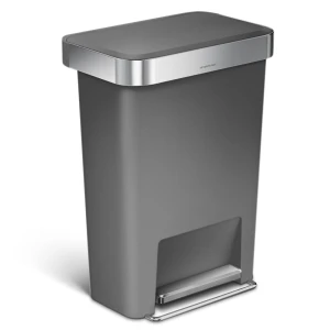 Simplehuman kosz na śmieci pedałowy Liner Pocket 45 l szary