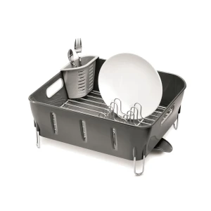Simplehuman kompaktowy ociekacz suszarka na naczynia szary