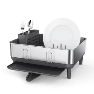 Simplehuman kompaktowy ociekacz suszarka na naczyni szary