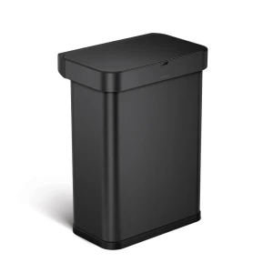 Simplehuman kosz na śmieci z czujnikiem ruchu SENSOR sterowany głosem 58 l czarny mat