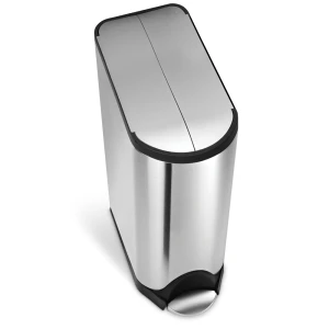 Simplehuman kosz na śmieci pedałowy 45 l szczotkowana stal