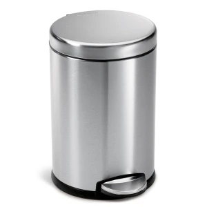 Simplehuman kosz na śmieci pedałowy 4,5 l szczotkowana stal