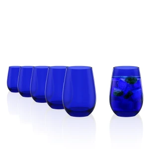 Stolzle Lausitz Elements szklanki niebieskie 465 ml. 6 szt. 