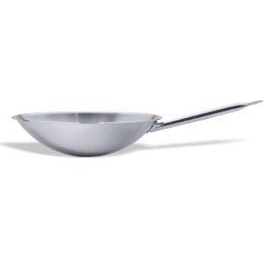 Pujadas Vollrath wok ze stali nierdzewnej Pro Expert z okrągłą podstawą 36 cm