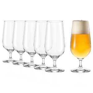 Stolzle Lausitz szklanki do piwa na nóżce Pokal 390 ml. 6 szt.