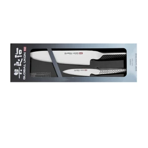 Global Ukon GU-2001 zestaw nóż szefa kuchni 20 cm + nóż do obierania 9 cm