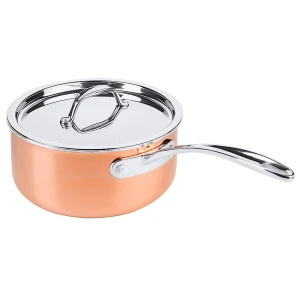 Garnek rondel miedziany profesjonalny ciężki indukcja 16 cm 1,6l